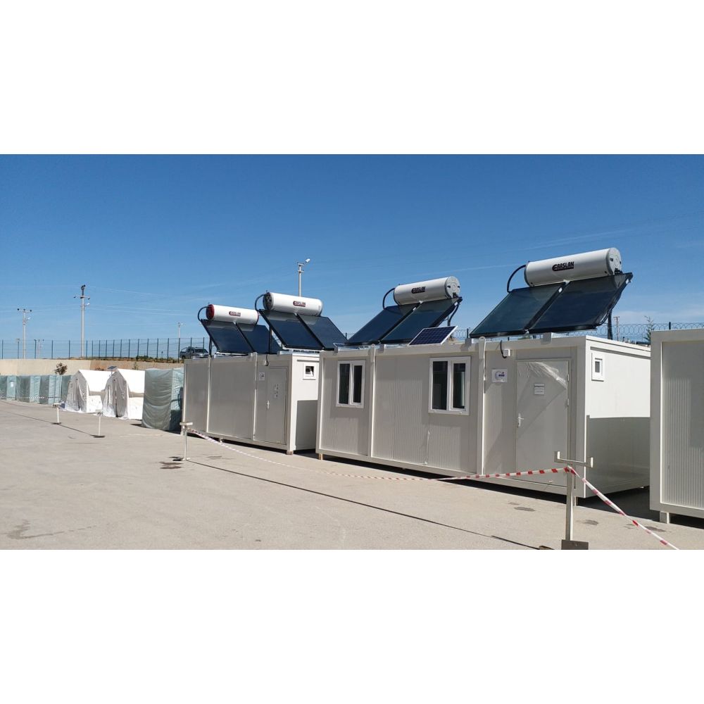 konteyner üzeri güneş enerji sistemi – yatay ve dikey panel uygulaması
